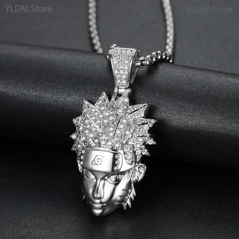 3D Naruto Necklace - Mens Anime Jewelry Jewellery