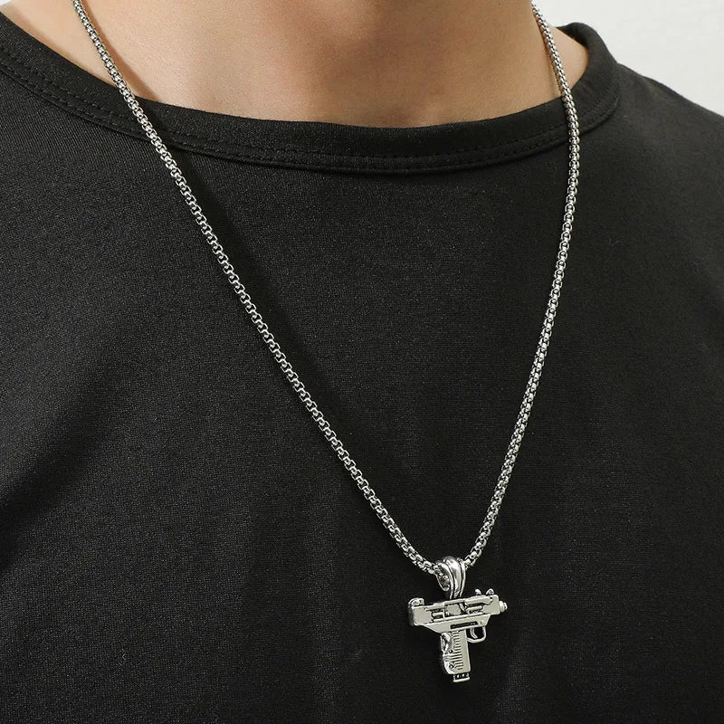 AK47 & GUNS Necklace - Mens Anime Jewelry Jewellery