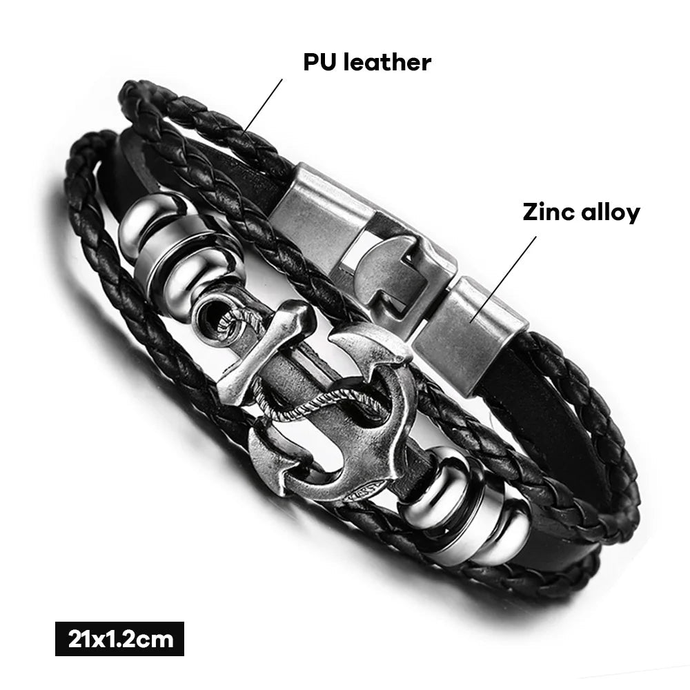 Anchor Bracelet - Mens Anime Jewelry Jewellery