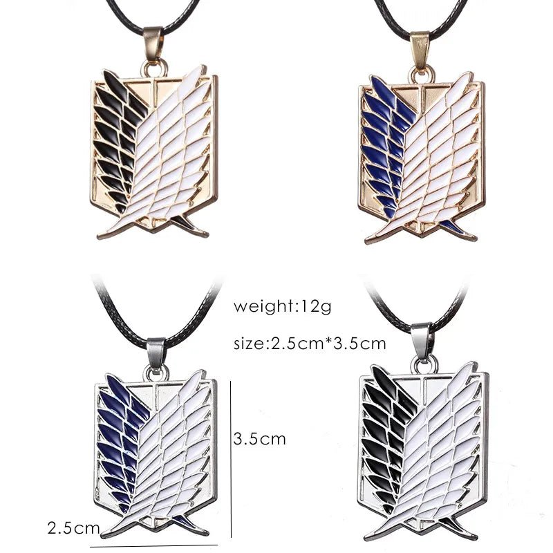 Attack On Titan Necklace - Mens Anime Jewelry Jewellery