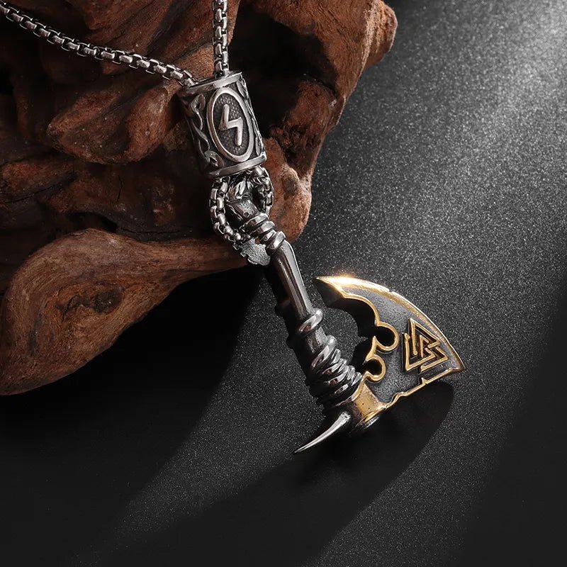 Axe Pendant Necklace - Mens Anime Jewelry Jewellery