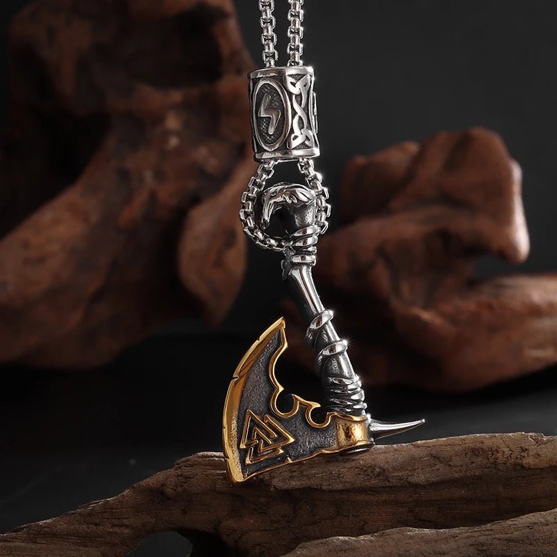 Axe Pendant Necklace - Mens Anime Jewelry Jewellery