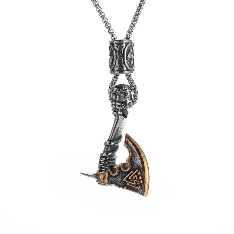 Axe Pendant Necklace - Mens Anime Jewelry Jewellery