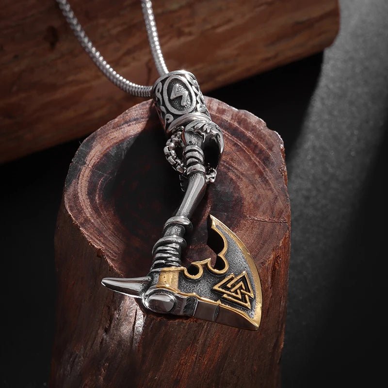Axe Pendant Necklace - Mens Anime Jewelry Jewellery