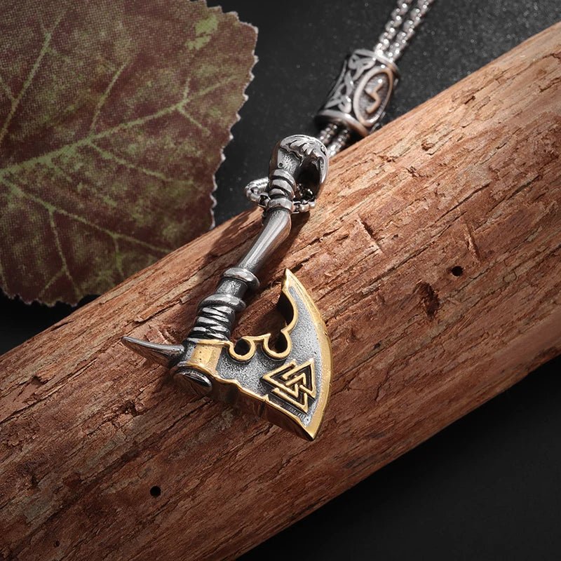Axe Pendant Necklace - Mens Anime Jewelry Jewellery
