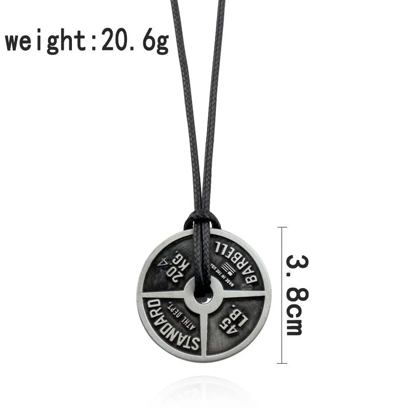 Barbell Necklace - Mens Anime Jewelry Jewellery