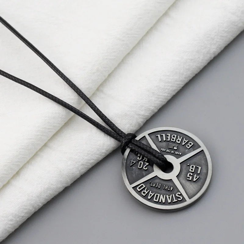 Barbell Necklace - Mens Anime Jewelry Jewellery