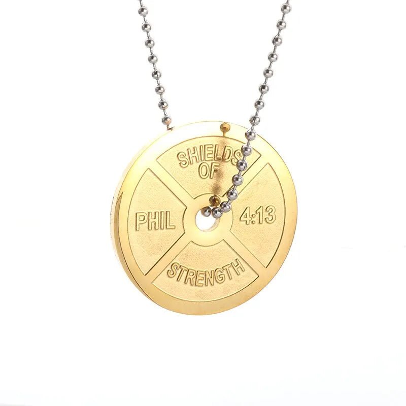 Barbell Necklace - Mens Anime Jewelry Jewellery