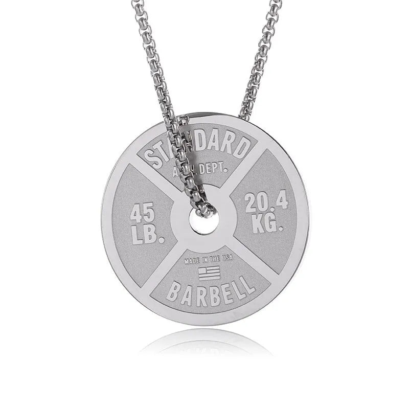 Barbell Necklace - Mens Anime Jewelry Jewellery