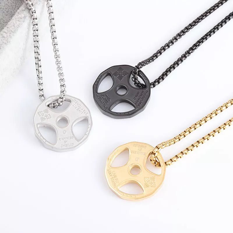Barbell Necklaces - Mens Anime Jewelry Jewellery