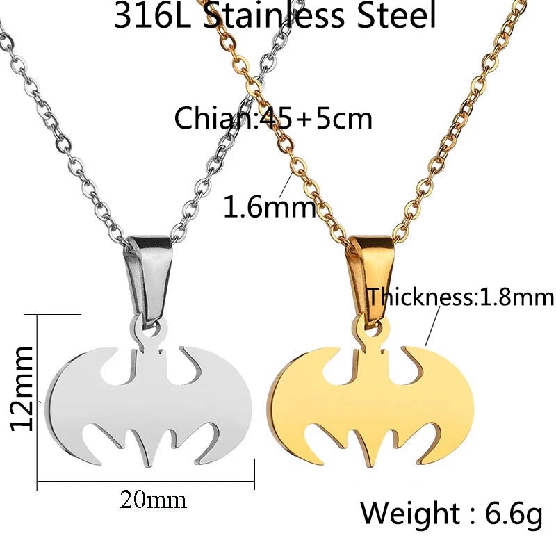 Batman Necklace - Mens Anime Jewelry Jewellery