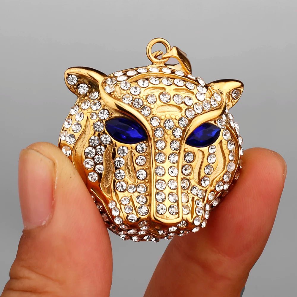 Blue Eye Panther Necklace - Mens Anime Jewelry Jewellery
