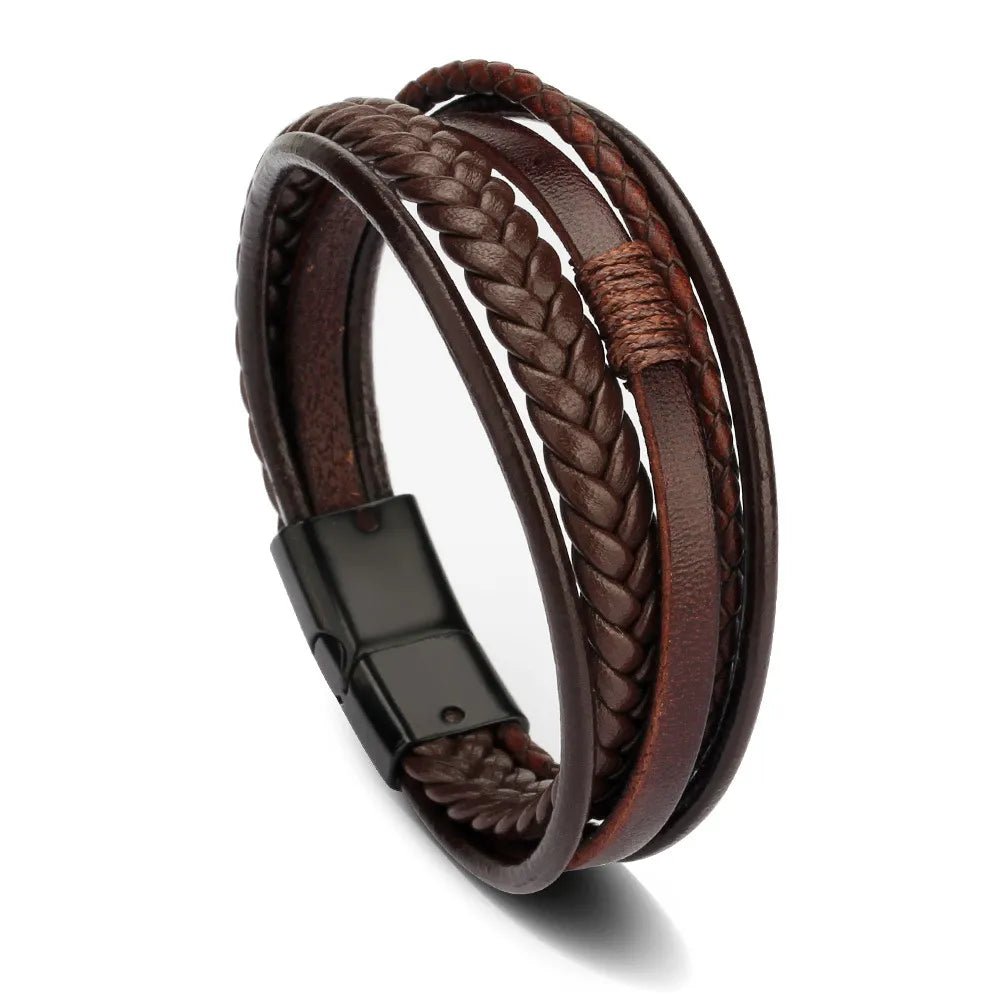 Braided Leather Bracelet - Mens Anime Jewelry Jewellery