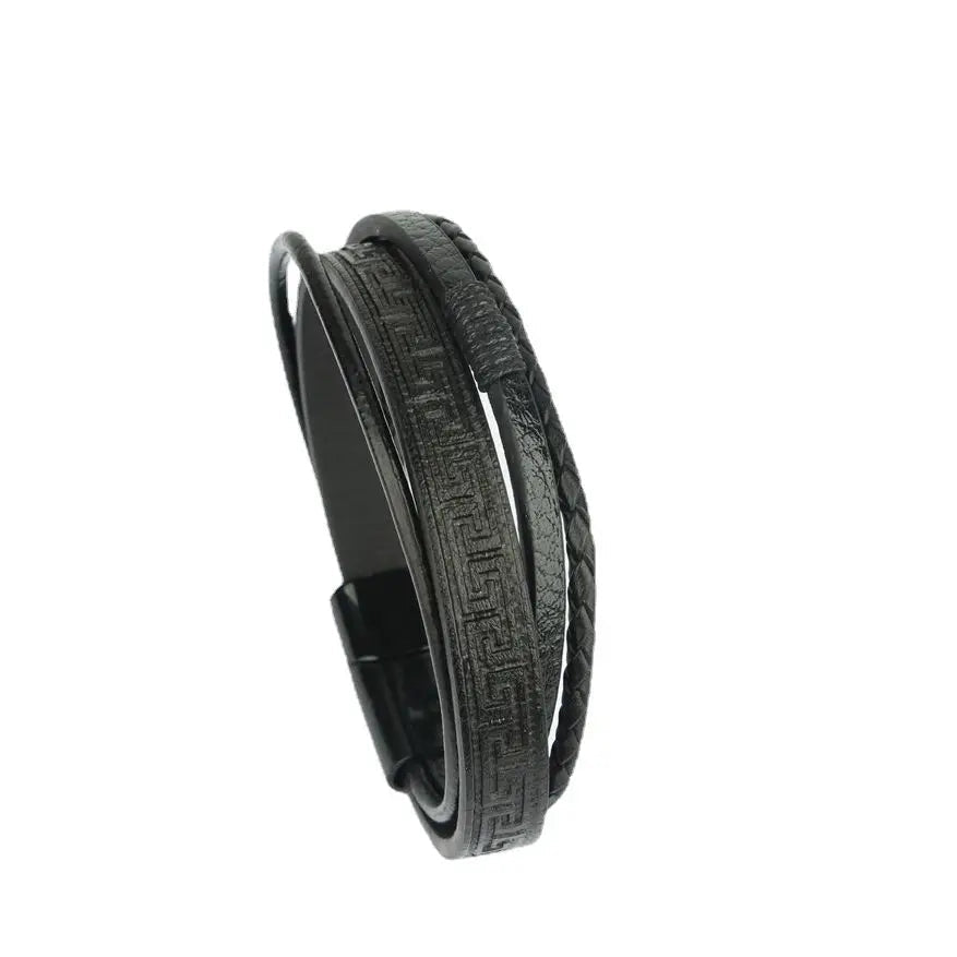 Braided Leather Bracelet - Mens Anime Jewelry Jewellery