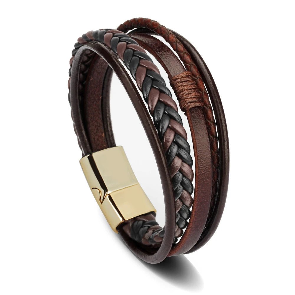 Braided Leather Bracelet - Mens Anime Jewelry Jewellery
