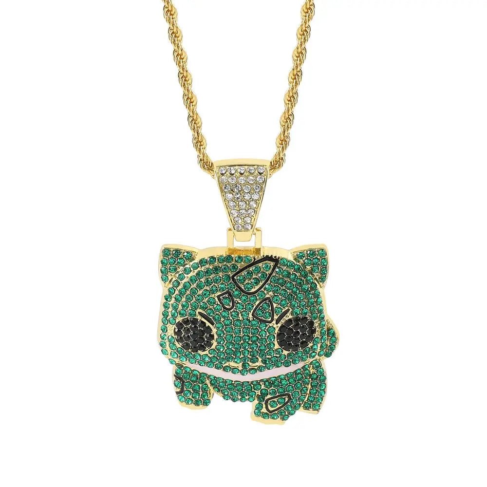 Bulbasaur Necklaces - Mens Anime Jewelry Jewellery