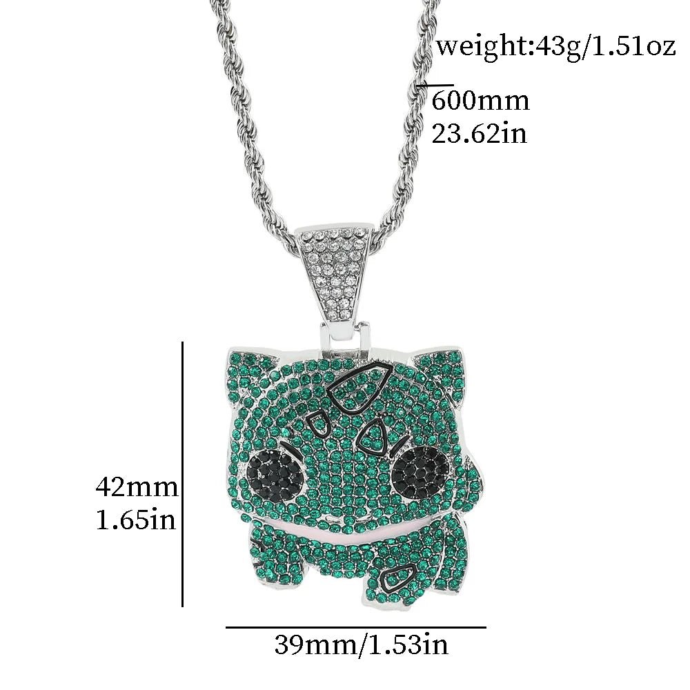 Bulbasaur Necklaces - Mens Anime Jewelry Jewellery
