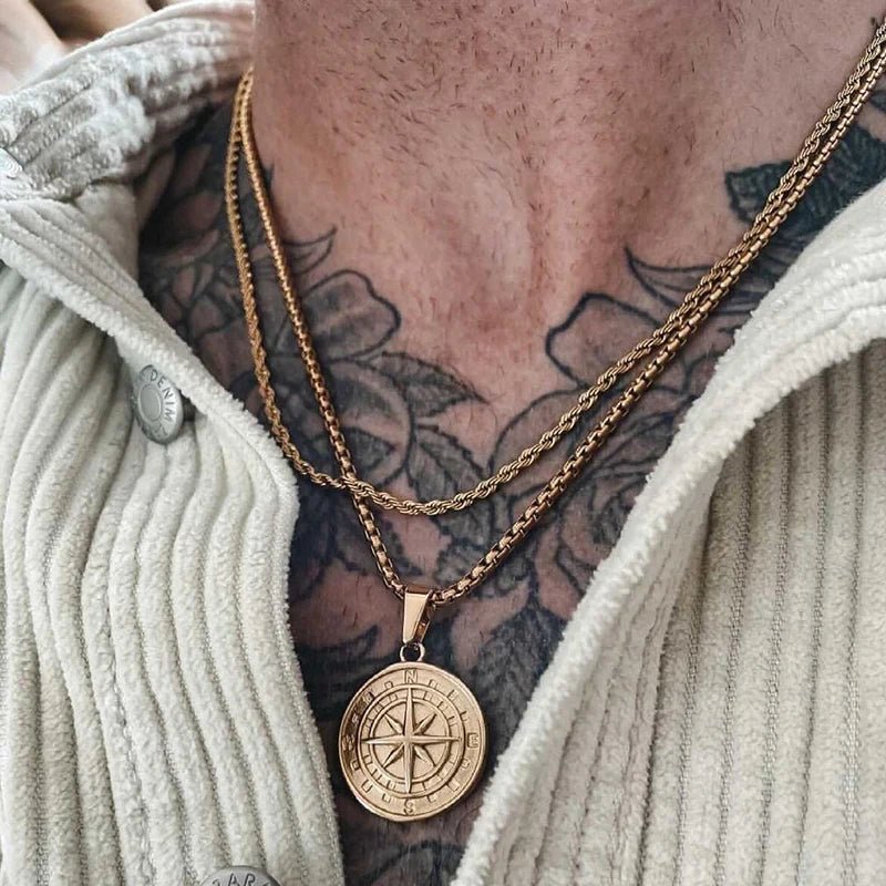Compass Necklace - Mens Anime Jewelry Jewellery