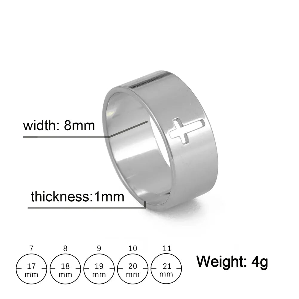 Cross Ring - Mens Anime Jewelry Jewellery