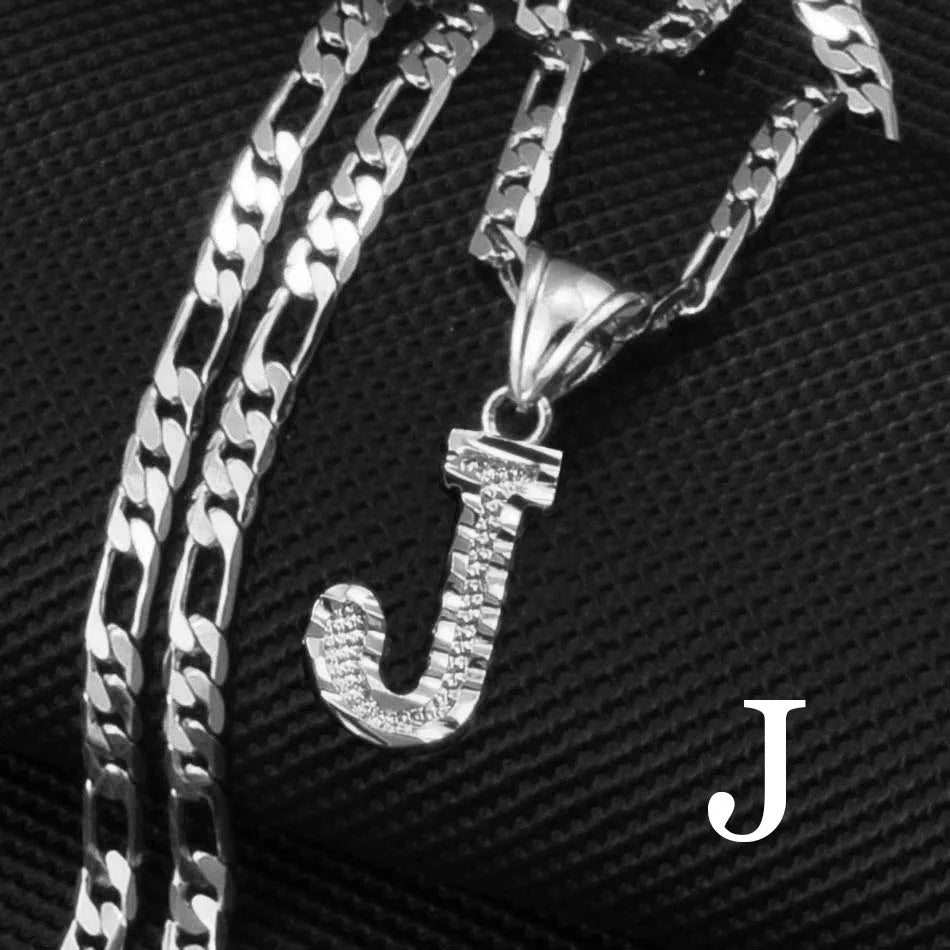 Custom A - Z Letters Pendant Necklace - Mens Anime Jewelry Jewellery