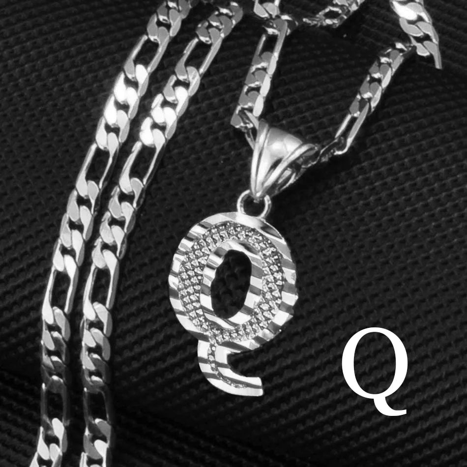 Custom A - Z Letters Pendant Necklace - Mens Anime Jewelry Jewellery
