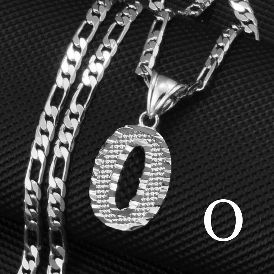 Custom A - Z Letters Pendant Necklace - Mens Anime Jewelry Jewellery