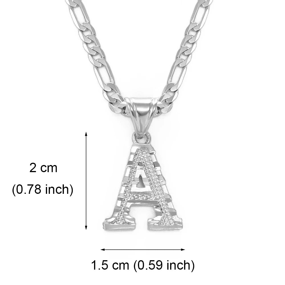 Custom A - Z Letters Pendant Necklace - Mens Anime Jewelry Jewellery