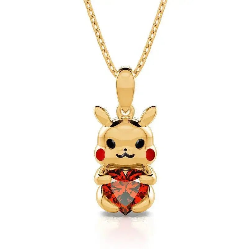 Cute Pikachu Necklace - Mens Anime Jewelry Jewellery