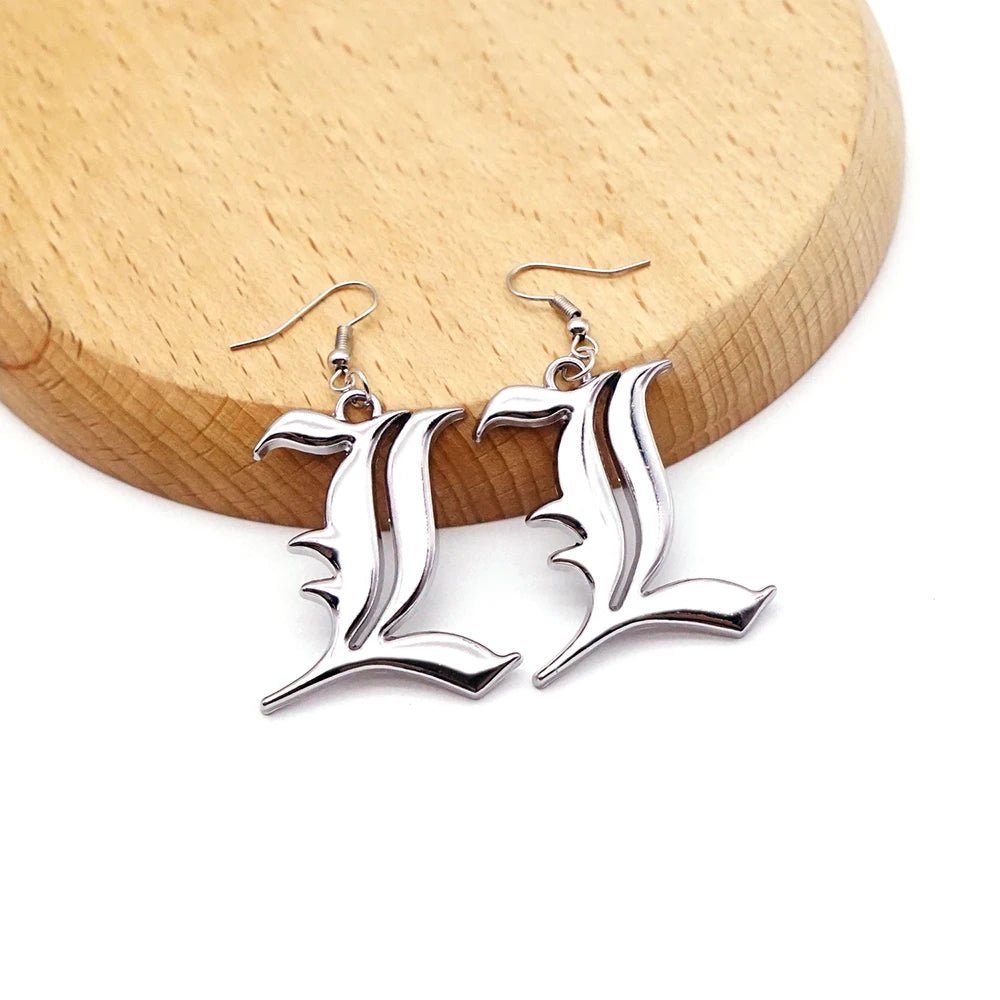 Death Note Earrings - Mens Anime Jewelry Jewellery