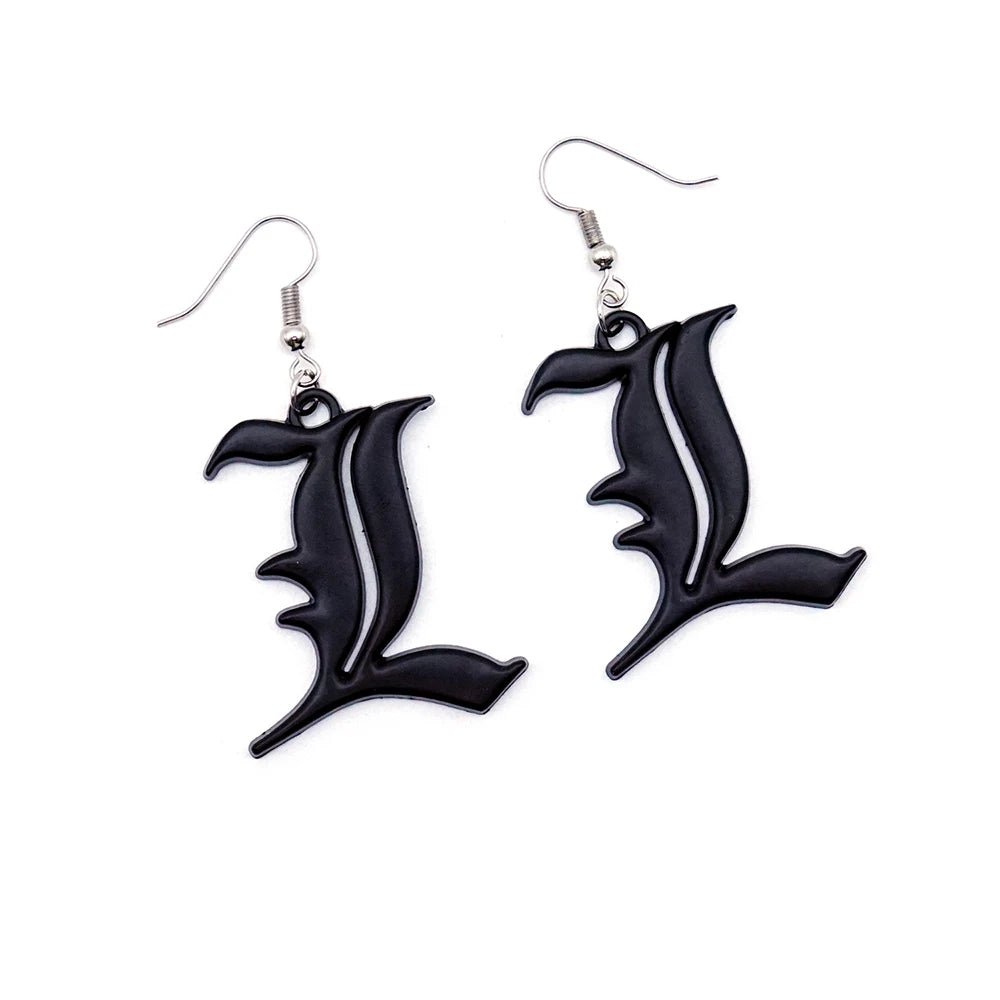 Death Note Earrings - Mens Anime Jewelry Jewellery