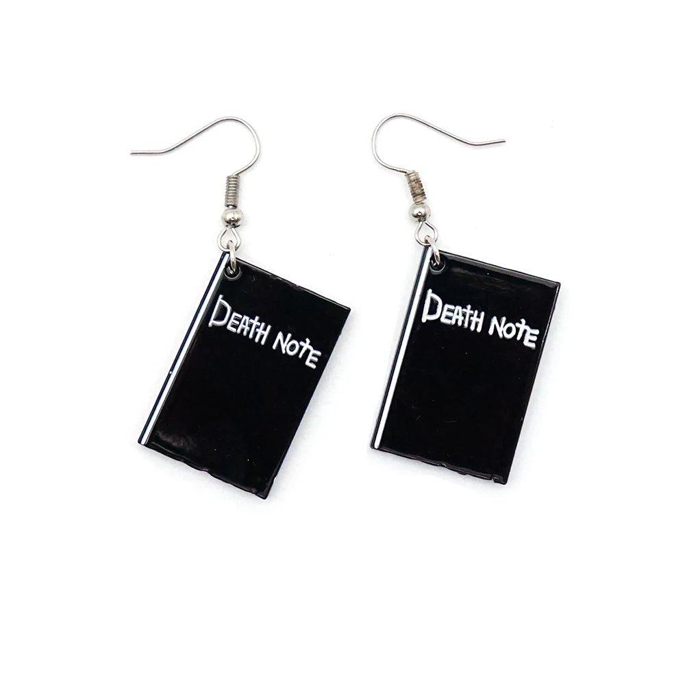 Death Note Earrings - Mens Anime Jewelry Jewellery