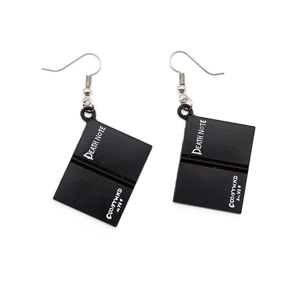 Death Note Earrings - Mens Anime Jewelry Jewellery
