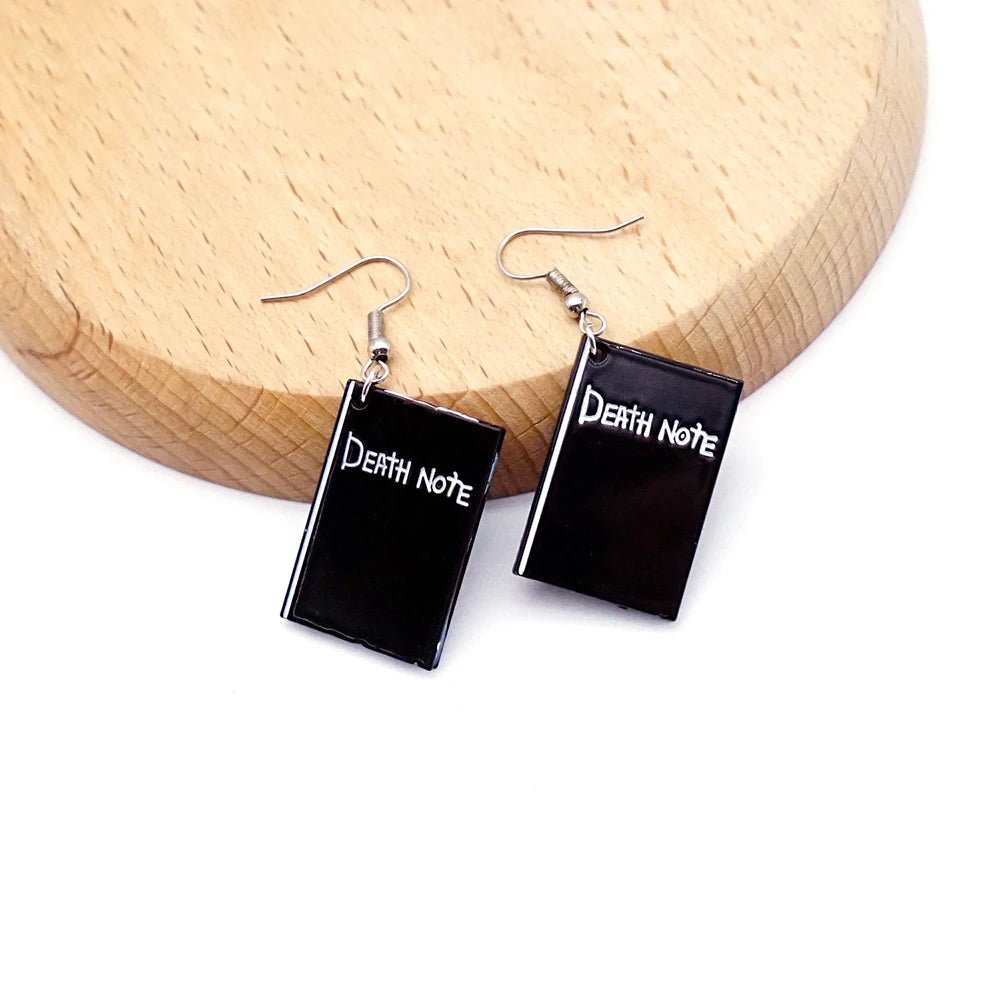 Death Note Earrings - Mens Anime Jewelry Jewellery
