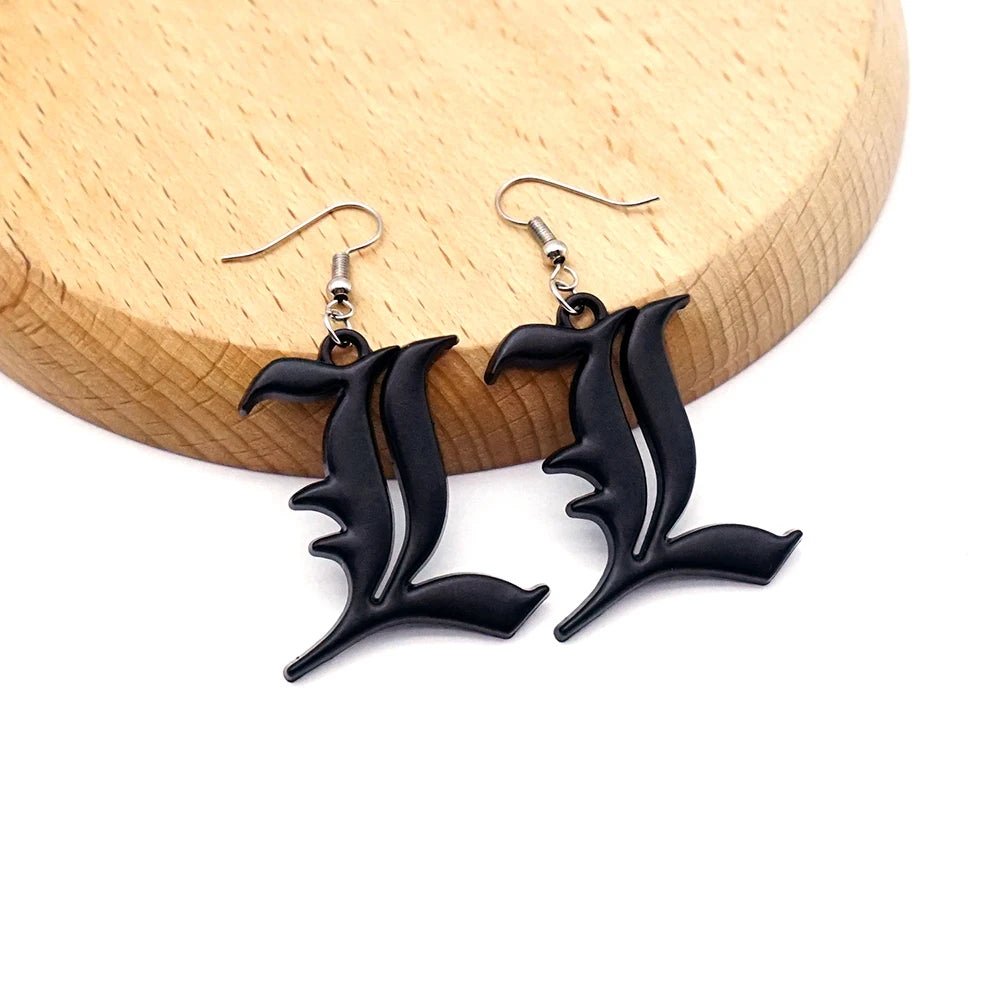 Death Note Earrings - Mens Anime Jewelry Jewellery
