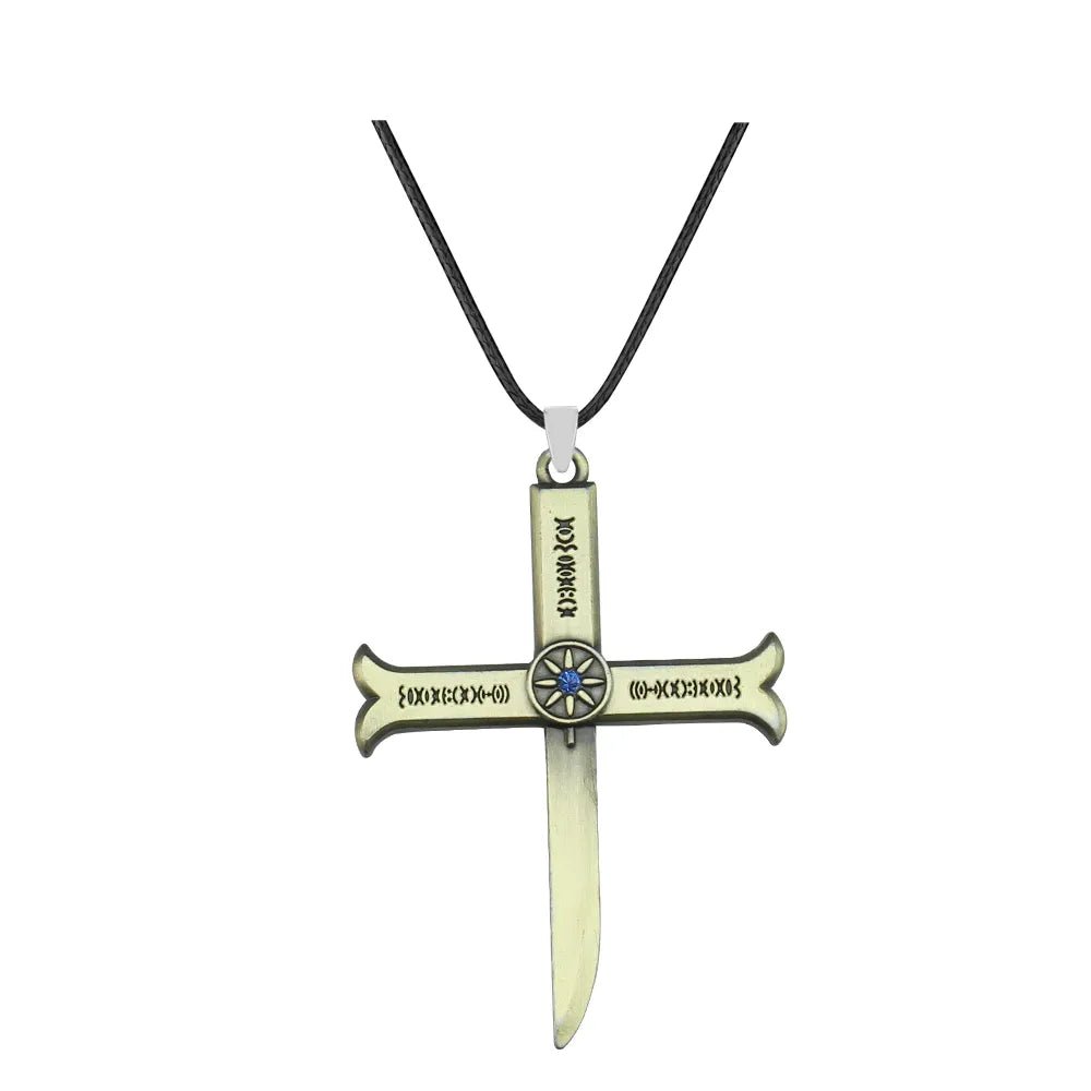 Dracule Mihawk Sword Necklace - Mens Anime Jewelry Jewellery