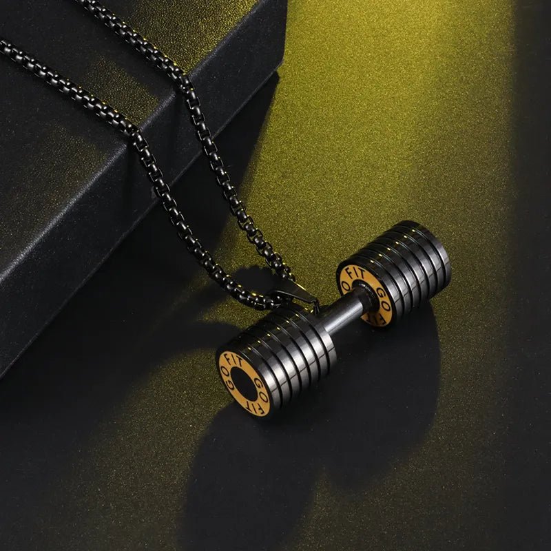 Dumbbell Necklaces - Mens Anime Jewelry Jewellery