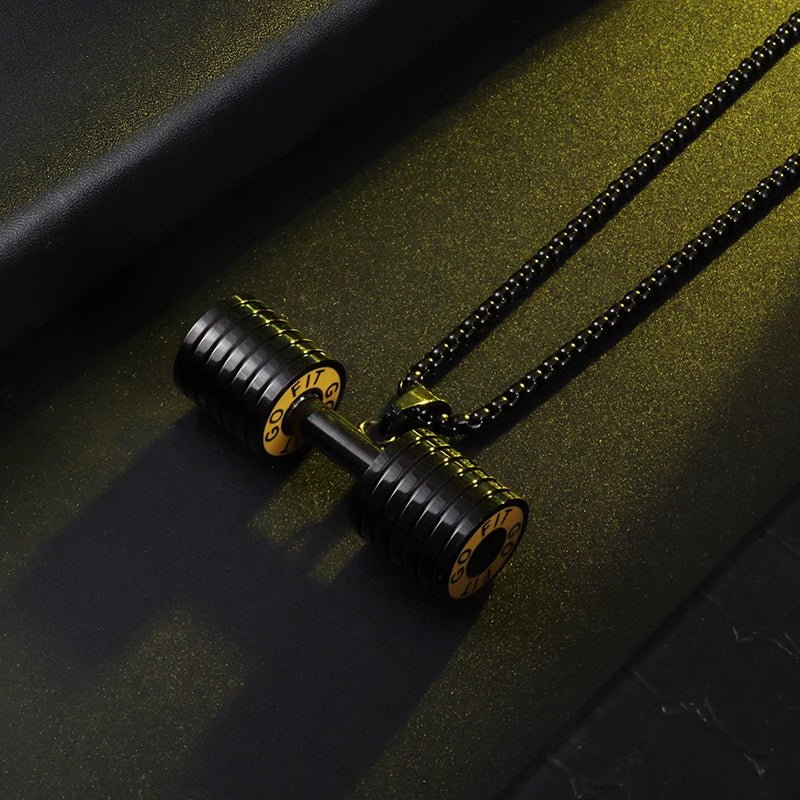 Dumbbell Necklaces - Mens Anime Jewelry Jewellery