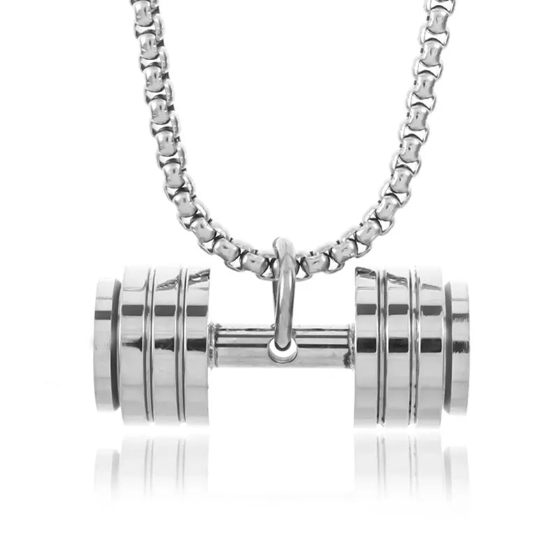 Dumbbell Necklaces - Mens Anime Jewelry Jewellery