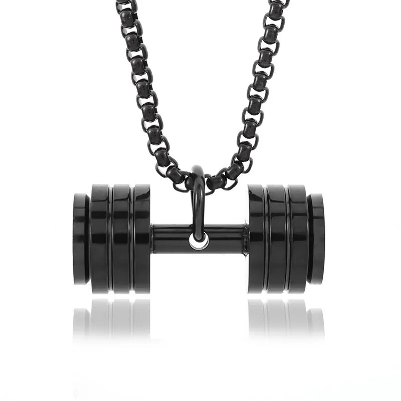 Dumbbell Necklaces - Mens Anime Jewelry Jewellery