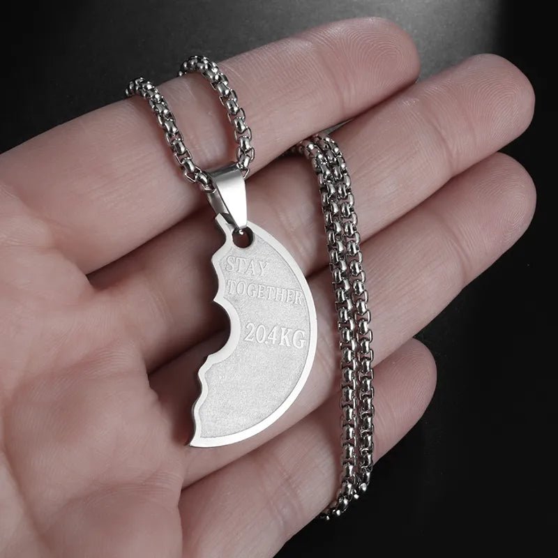 Half Plate Necklace - Mens Anime Jewelry Jewellery