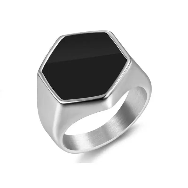 Hexagonal Ring - Mens Anime Jewelry Jewellery