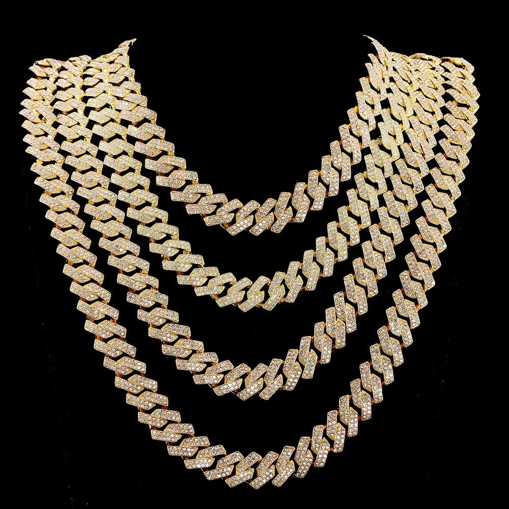 Iced Cuban Chain - Mens Anime Jewelry Jewellery