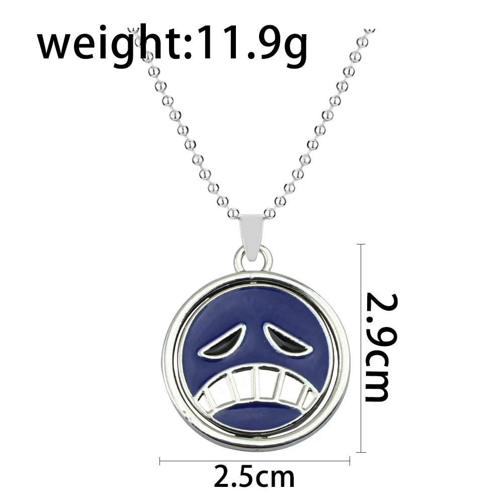 One Piece Ace Necklace - Mens Anime Jewelry Jewellery