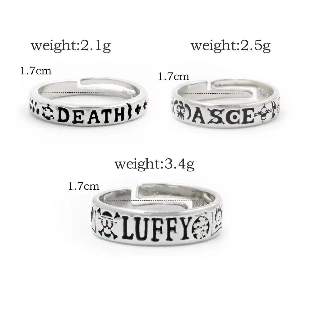 One Piece Rings - Mens Anime Jewelry Jewellery