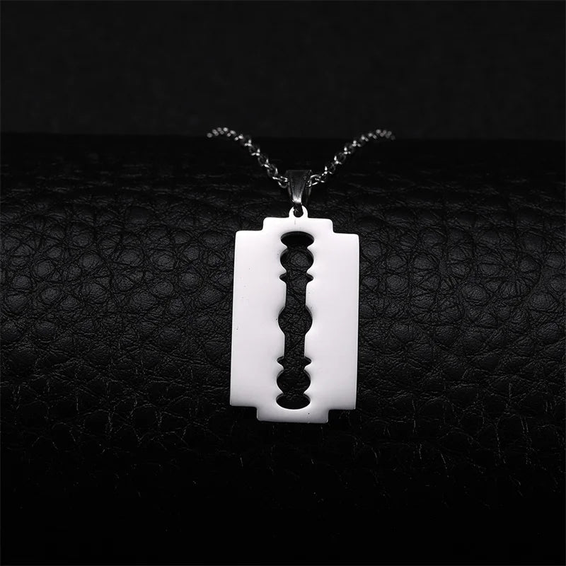 Razor Blade Necklace - Mens Anime Jewelry Jewellery