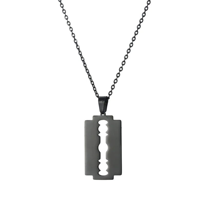 Razor Blade Necklace - Mens Anime Jewelry Jewellery