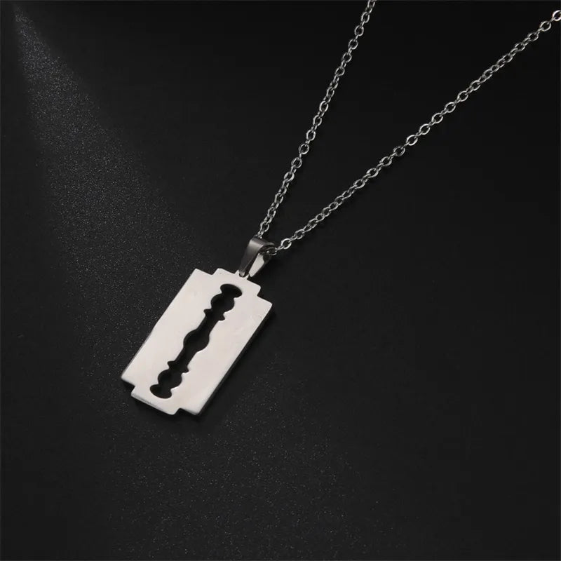 Razor Blade Necklace - Mens Anime Jewelry Jewellery