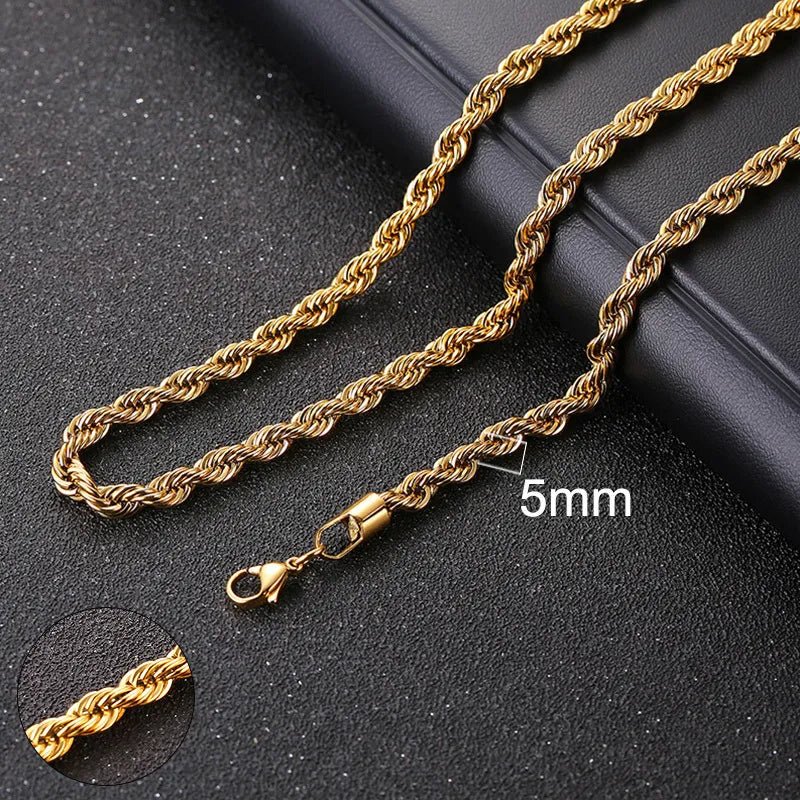 Rope Chain - Mens Anime Jewelry Jewellery