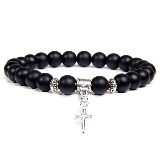 Silver Cross Bracelet - Mens Anime Jewelry Jewellery