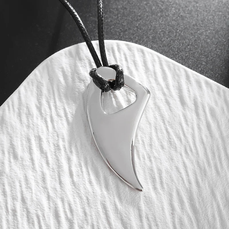 Spike Wolf Head Pendant Necklace - Mens Anime Jewelry Jewellery